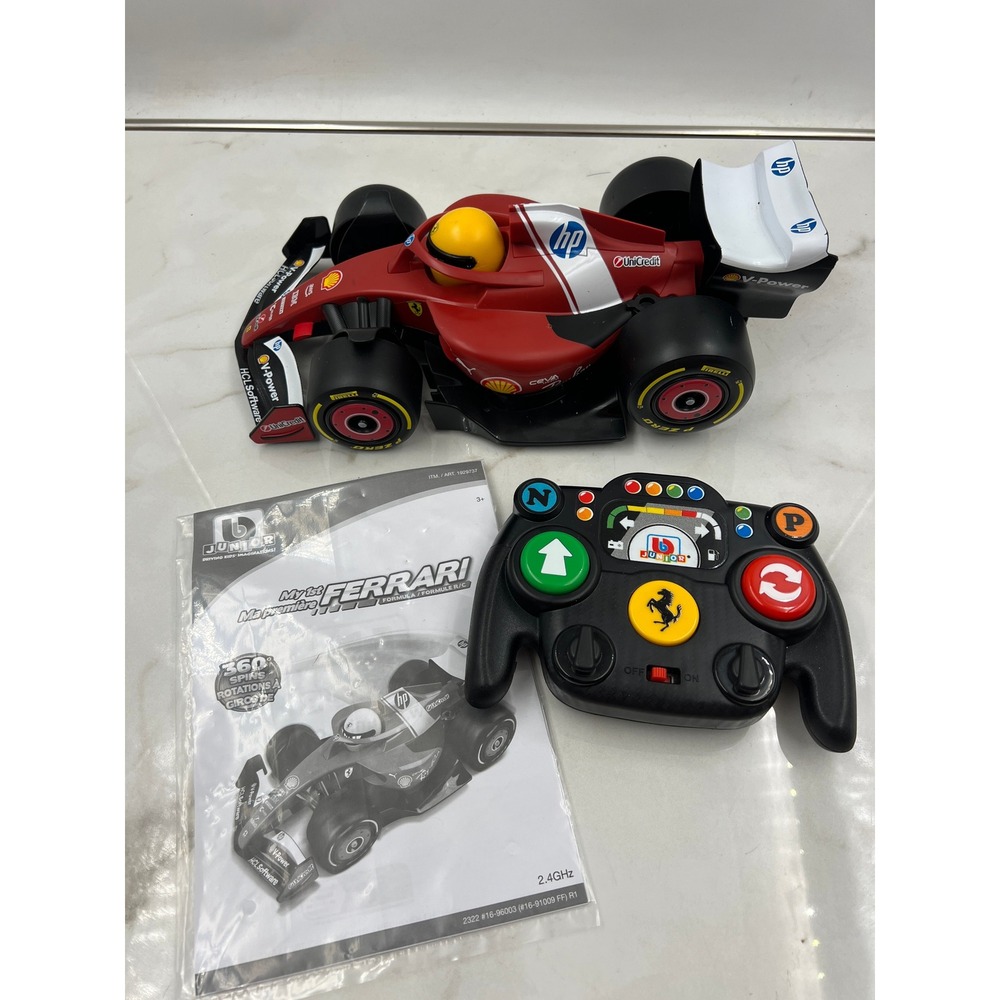 BB Junior Remote Control Car Red My 1st Ferrari Formula RC Car 2.4GHz 360 Spins